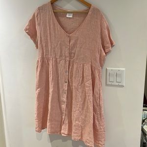 Jillian Harris x PRIV XXL Jilly Box Exclusive blush, lined, 100% linen dress